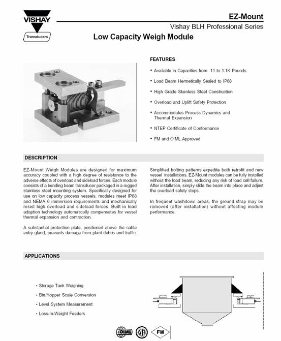 美國(guó)BLH EZ-Mount稱重模塊產(chǎn)品尺寸 美國(guó)BLH EZ-Mount稱重模塊產(chǎn)品尺寸