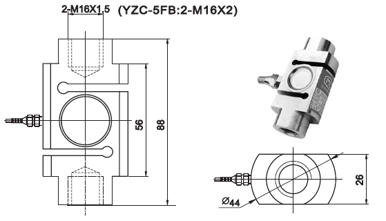 YZC-526產品尺寸